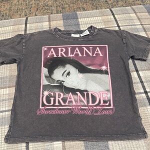 Zara Ariana Grande Sweetener World Tour Kids Graphic T-Shirt -youth size 6/7